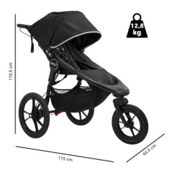 Silla de Paseo Baby Jogger Summit X3 Midnight Black