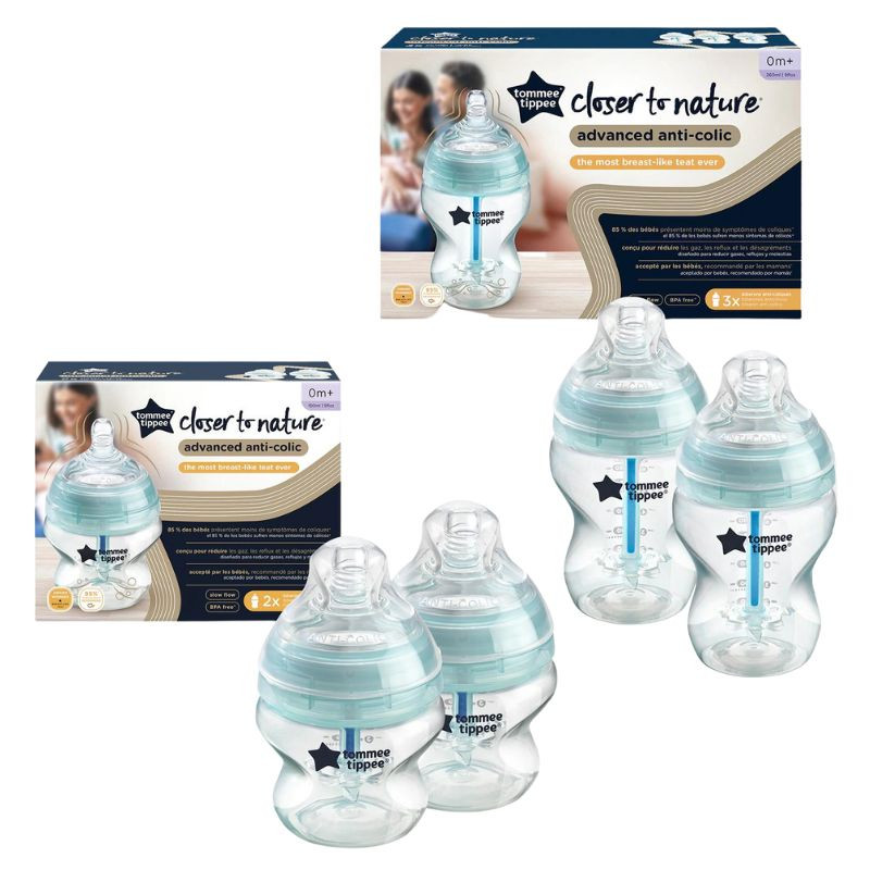 Biberón Anticólico Avanzado Tommee Tippee Closer to Nature, pack de 2