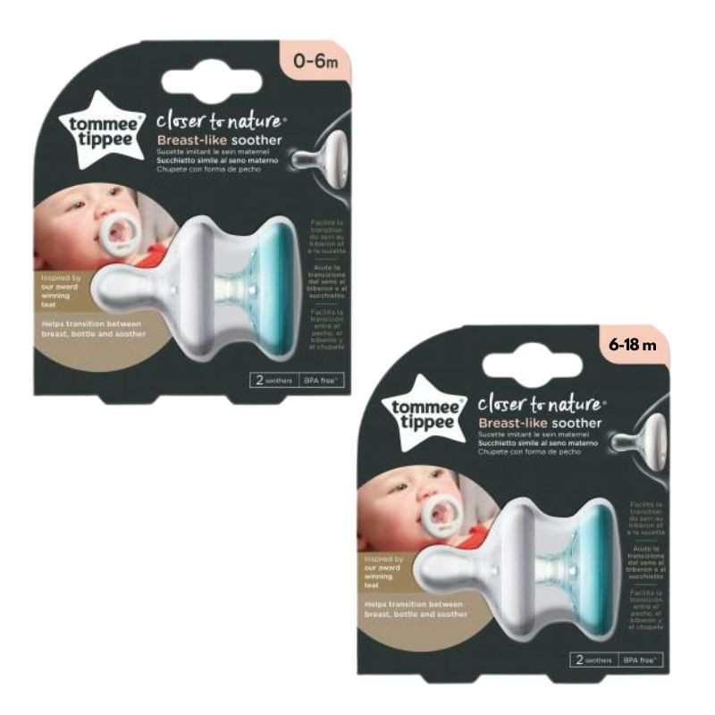 Chupete con Forma de Pecho, Tommee Tippee, 2 unidades