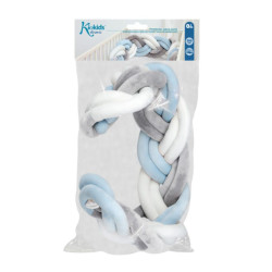 Trenza Protector cuna Kiokids Azul 2 metros