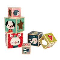 Pirámide de 6 Cubos Baby Forest Janod