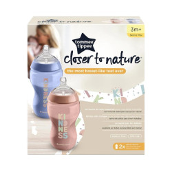 Biberón Tommee Tippee Closer to Nature 340 ml, pack 2un.