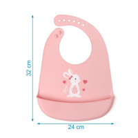 Babero Silicona Kiokids Conejito