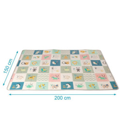 Alfombra Reversible Plegable 150x200 Kiokids Bosque