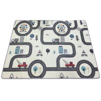 Alfombra Reversible Plegable 150x200 Kiokids Coches