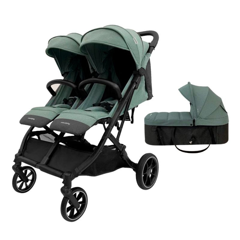 Cochecito Gemelar Casualplay Tour Twin Max con 1 Capazo