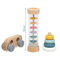 Kiokids Set mis primeros juguetes de madera 12 meses +