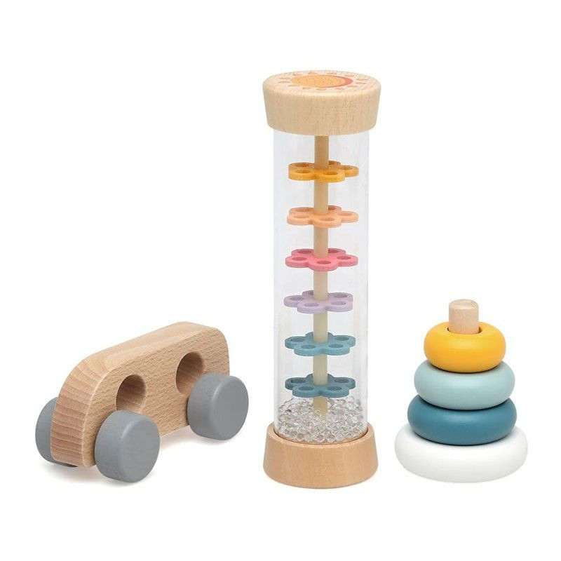 Kiokids Set mis primeros juguetes de madera 12 meses +