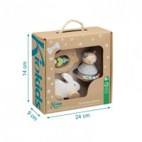 Kiokids Set mis primeros juguetes de madera 0 meses+