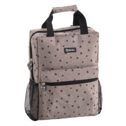 Bolso Mochila Pirulos Denim Stars Lino