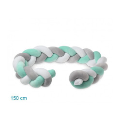 Trenza protector cuna KIOKIDS 150cm Menta