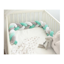 Trenza protector cuna KIOKIDS 150cm Menta