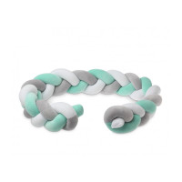 Trenza protector cuna KIOKIDS 150cm Menta